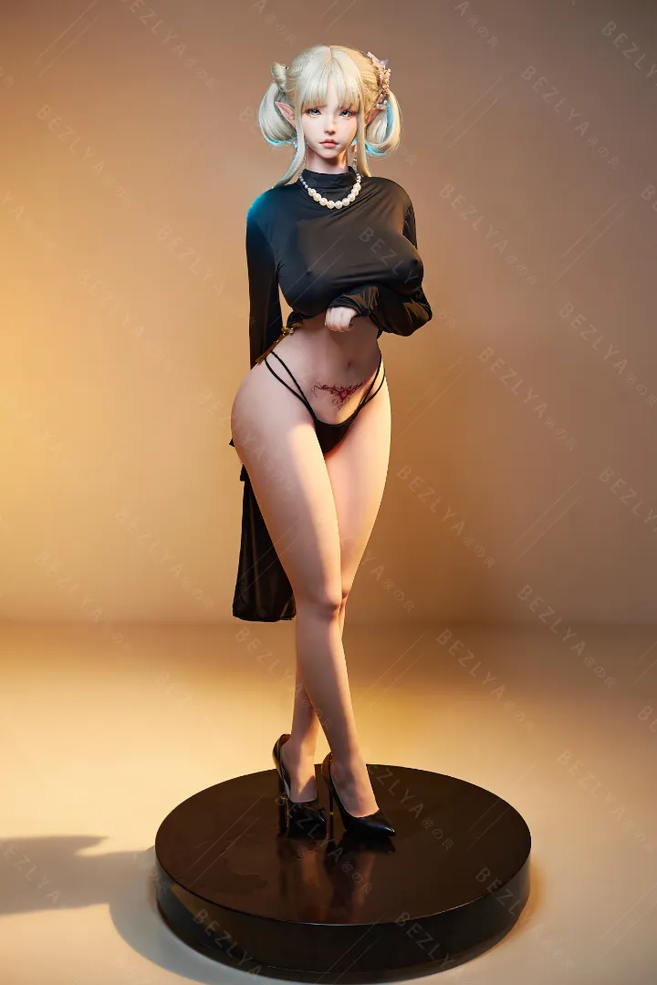155cm (5ft1) G-Cup Ultra Make up Silicone Head + TPE Body Hybrid Sex Doll Kaliya, Head Kaliya